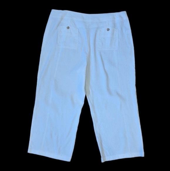 J. Jill linen blend sailor crop pants sz 18 FLAW - Picture 3 of 11